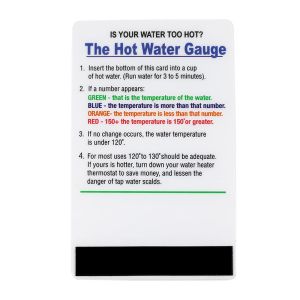 Hot Water Temperature Card